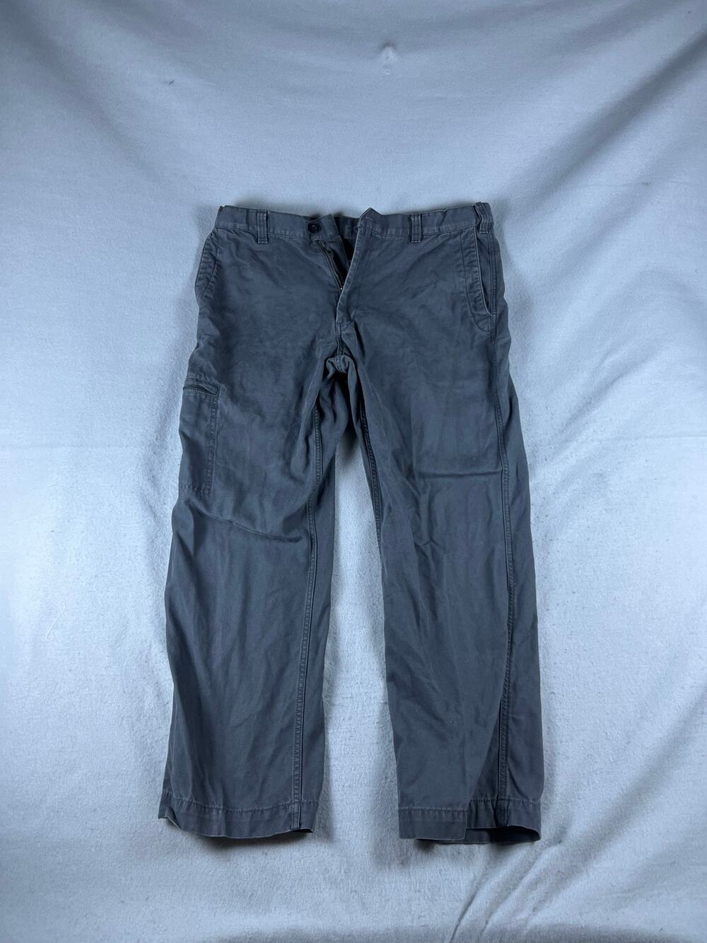 Dockers Cargo Pants Mens 38x28 Gray Straight Leg Canvas Classic Fit Utility Work